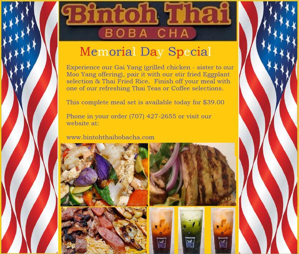 Bintoh Thai in Fairfield Restaurant menu and reviews