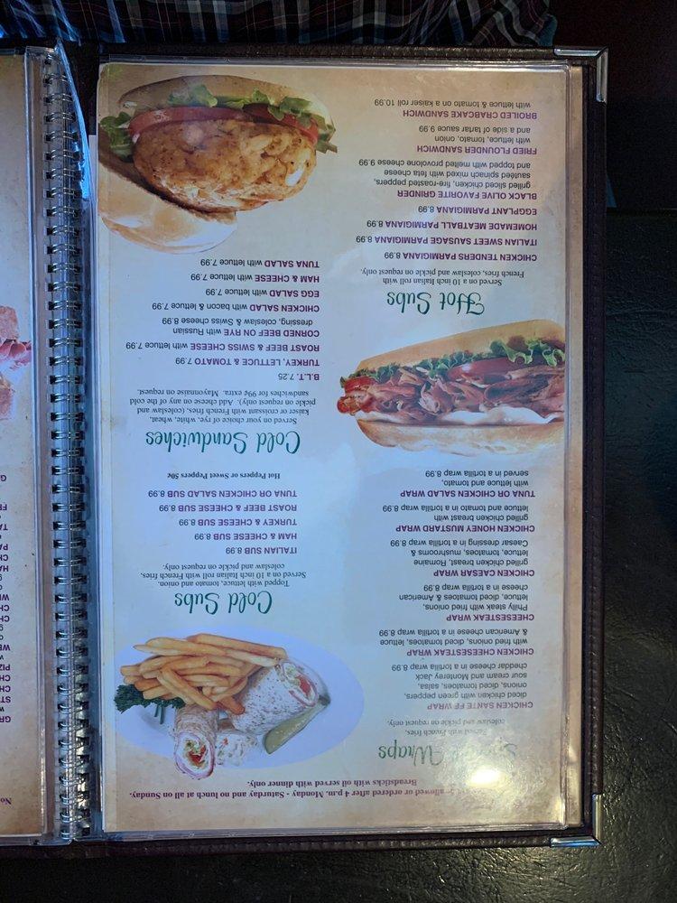 Menu at Black Olive Restaurant & Pizzeria, Vineland