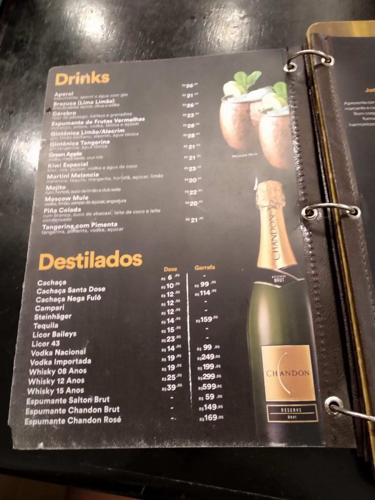 Espetto Carioca cardápio