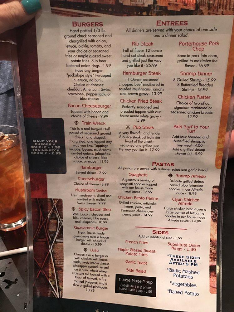 Menu at The Depot Restaurant, Douglas