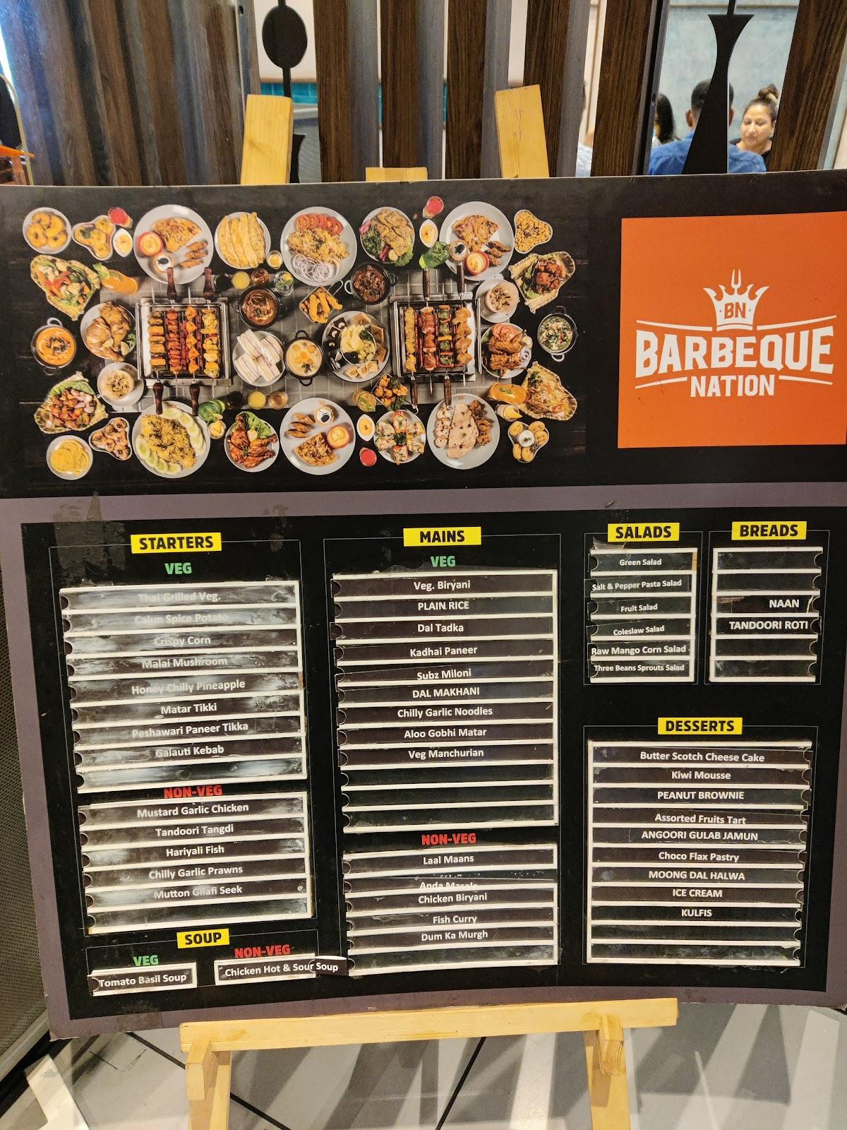 Menu at Barbeque Nation Mumbai Kandivali, Mumbai, Unit No. T01