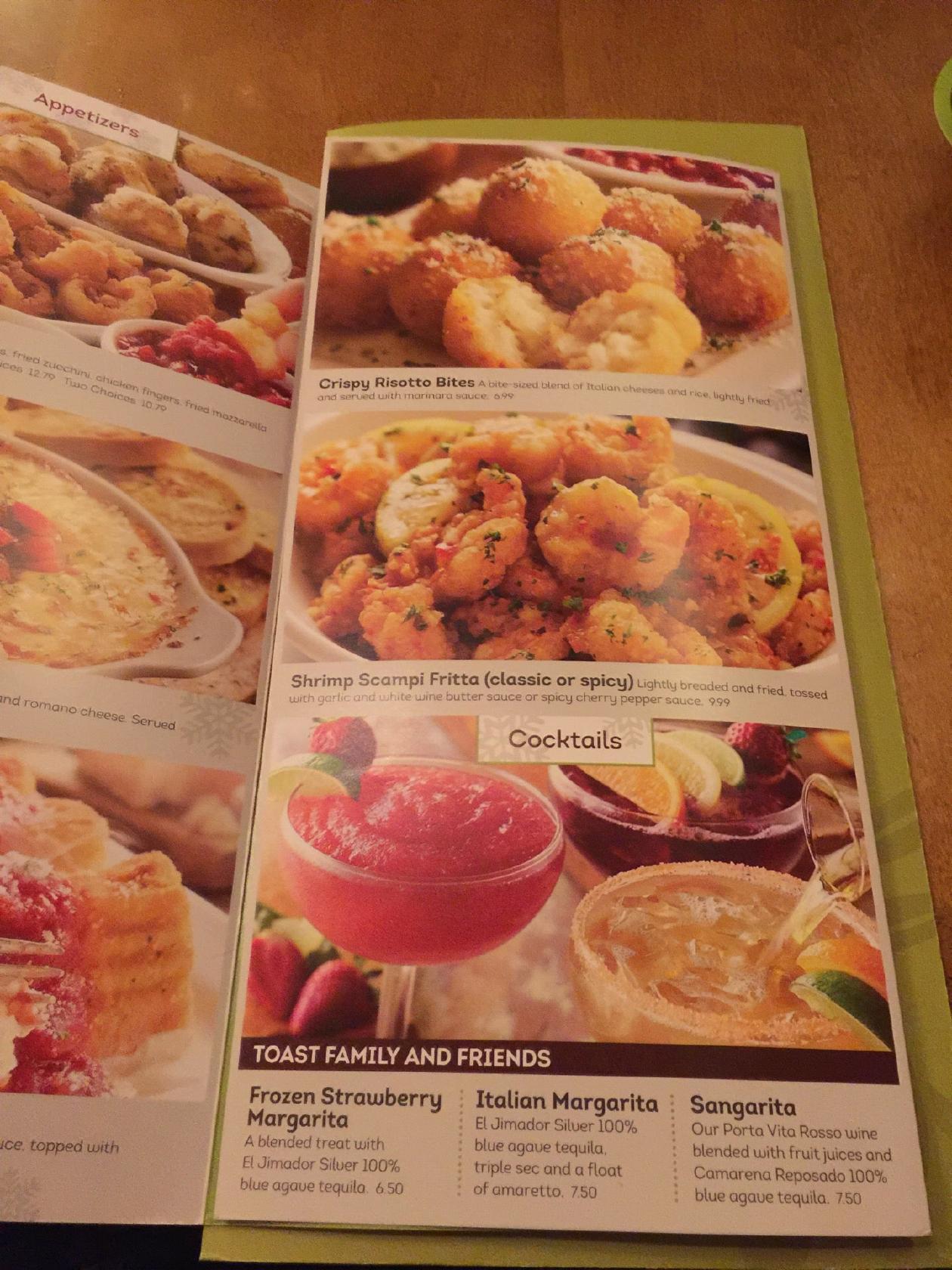 Menu at Olive Garden Italian Restaurant, Oakdale, 3rd St N