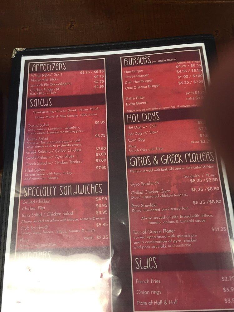 Menu at Mauldin Gyros & Burgers restaurant, Mauldin