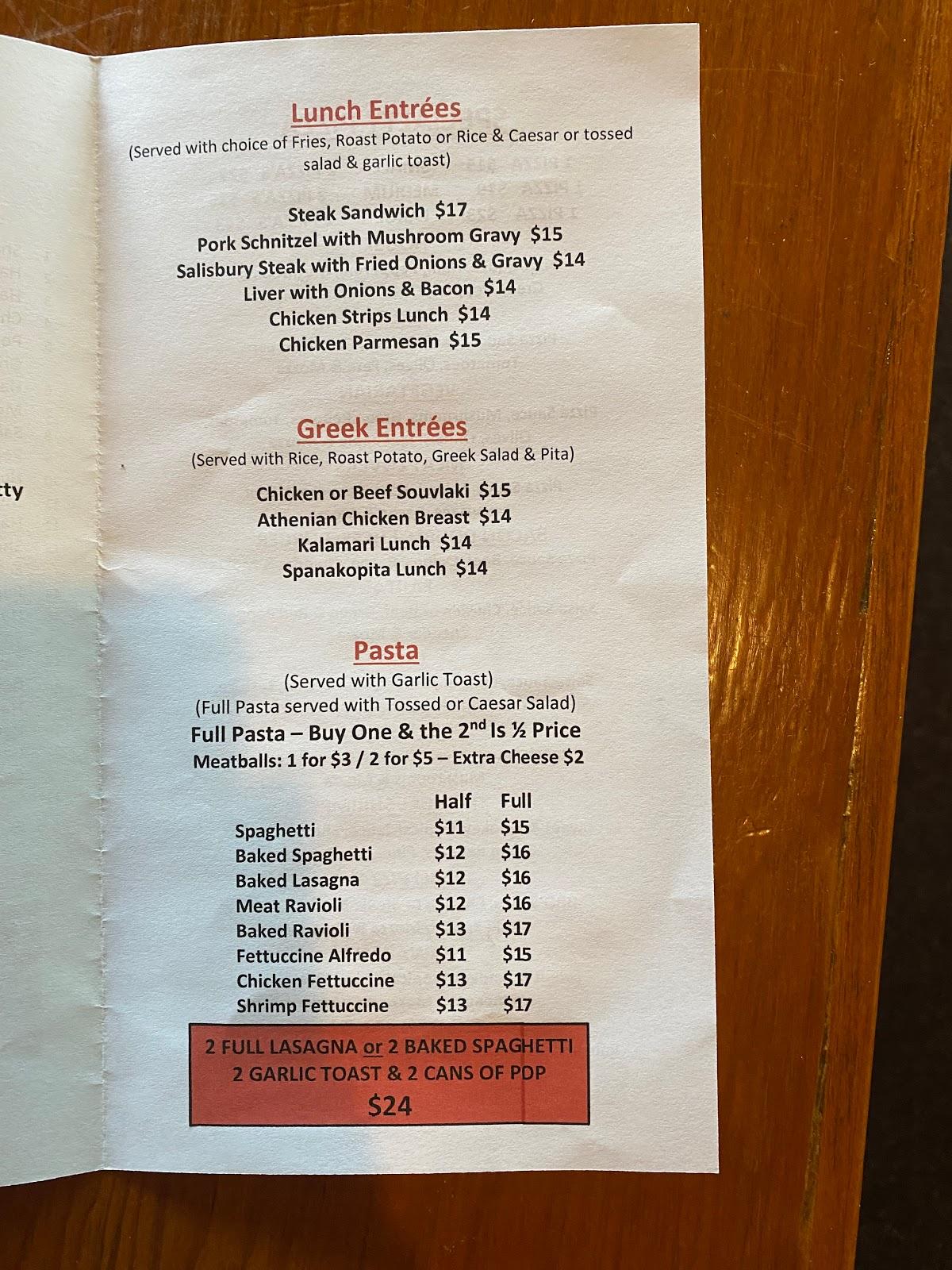 Menu at Little Greek Restaurant, Surrey