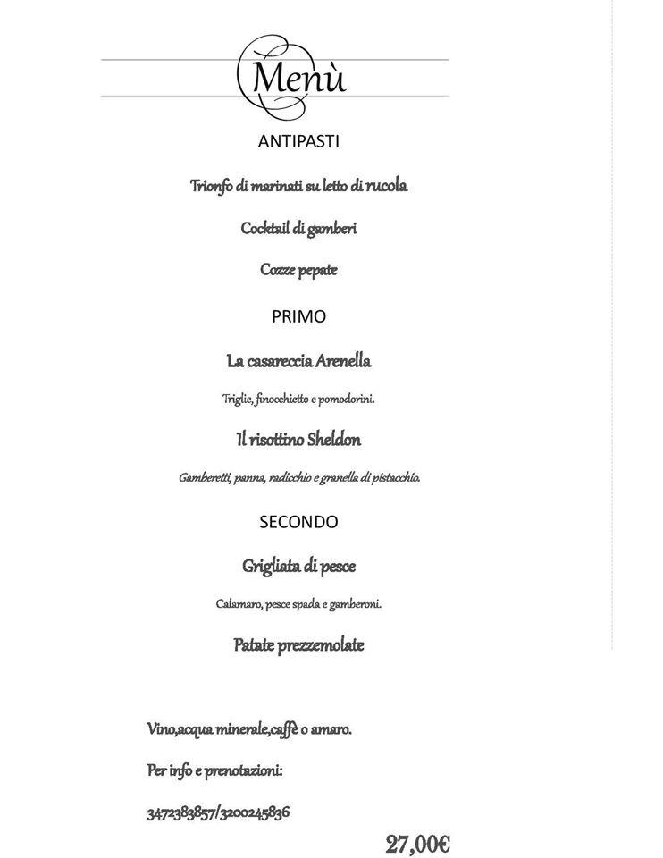 Menu di Molo Arenella Lounge Restaurant 