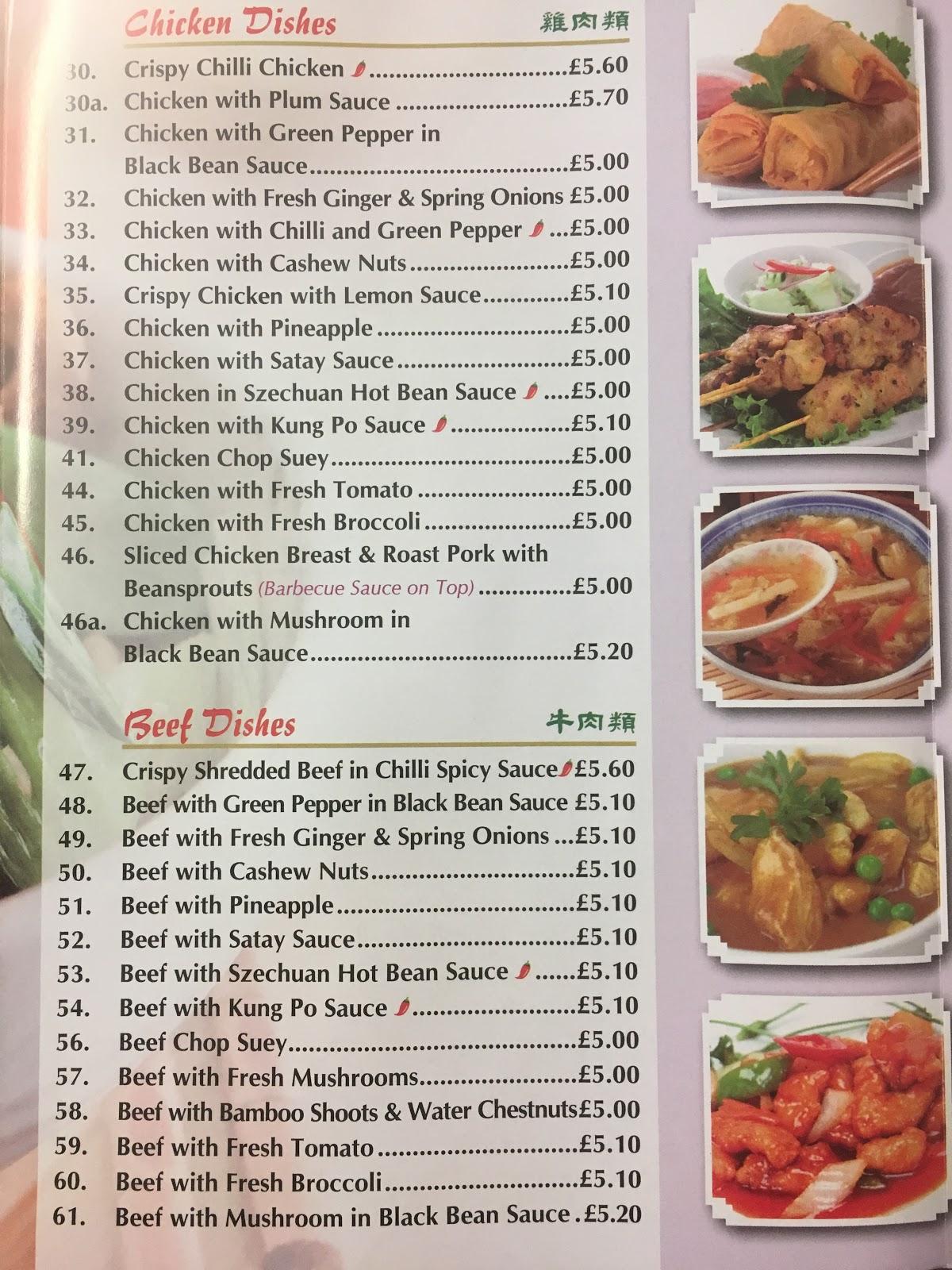 Menu At Oriental Express Restaurant, Plymouth