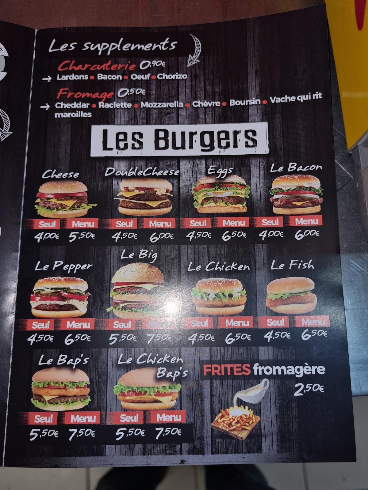 Menu at French Tacos restaurant Liévin