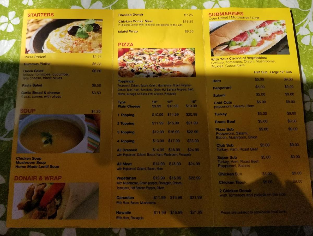 Menu at Koffee House & Bakery, Grenfell