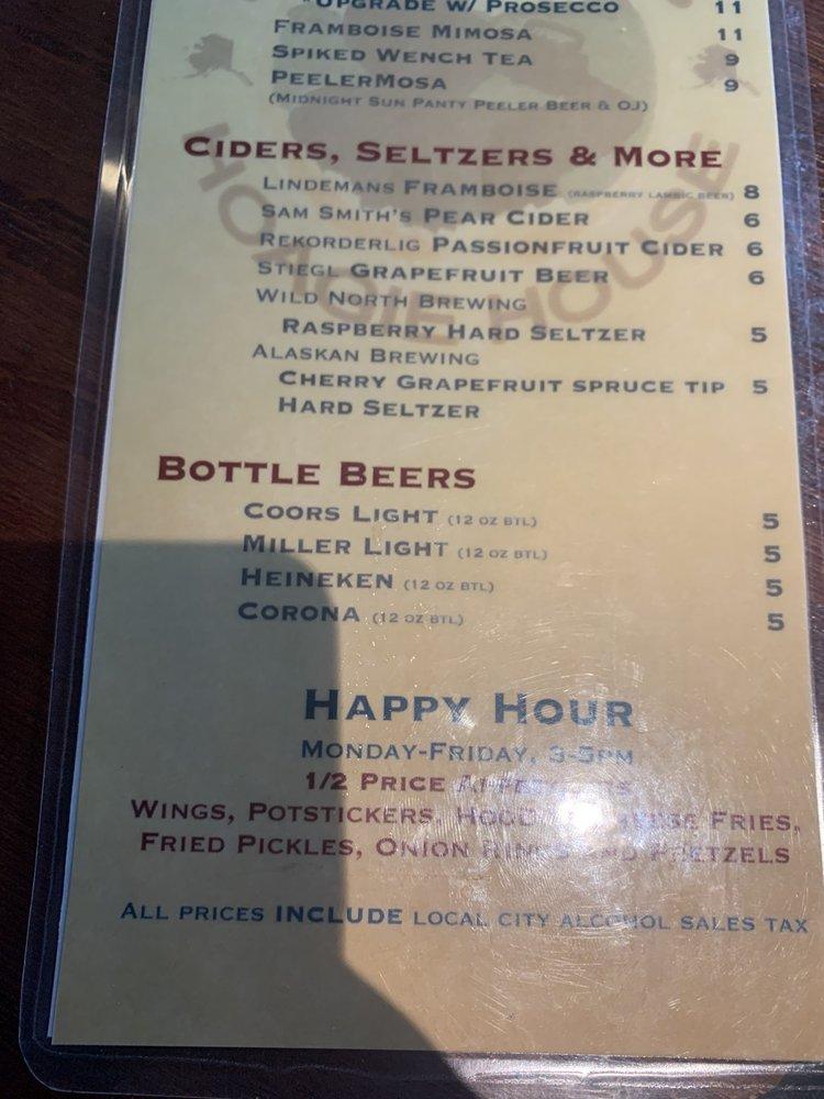 Menu at Friar Tuck's Hoagie House pub & bar, Fairbanks