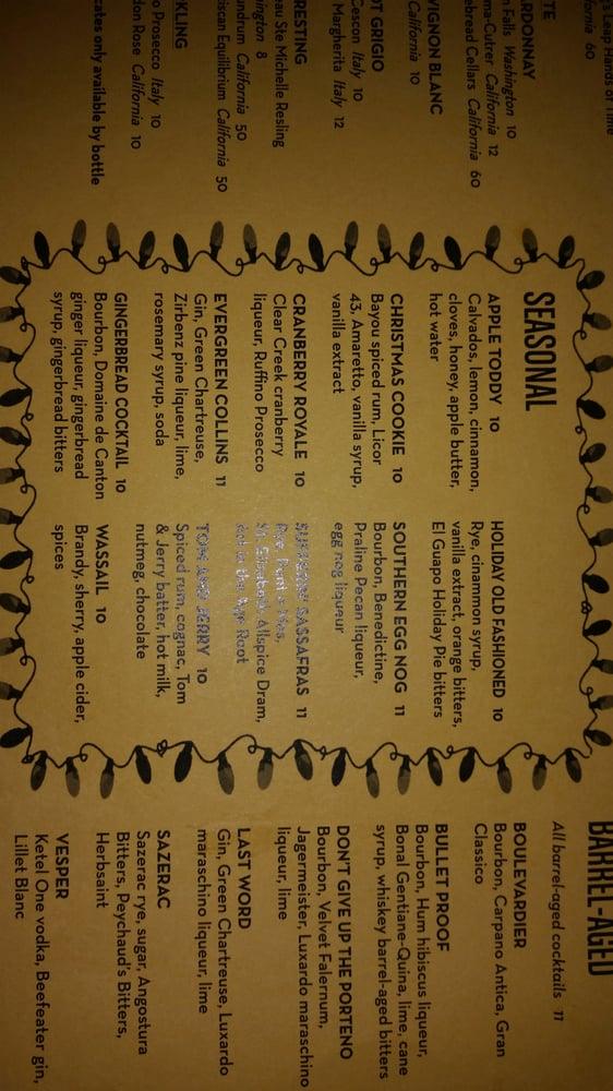 Menu at Olive or Twist pub & bar, Baton Rouge