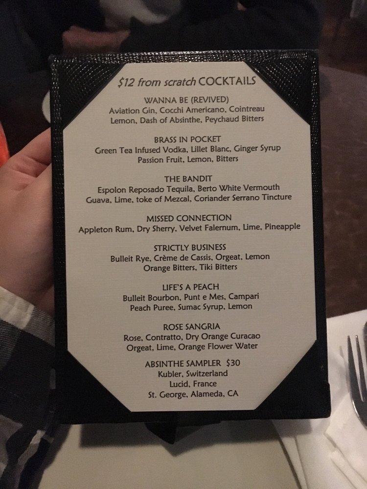 Menu at Bite Restaurant, Incline Village