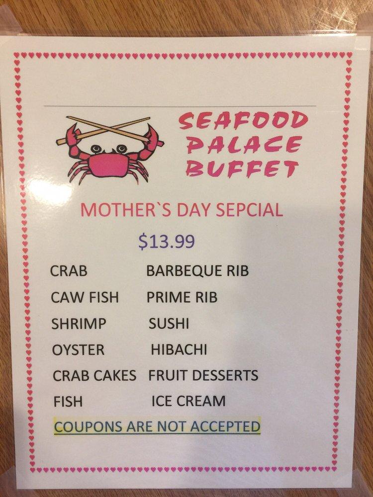 Menu At Seafood Palace Buffet Restaurant Annapolis