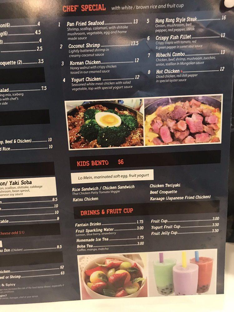Menu at Bento house restaurant, Port Charlotte