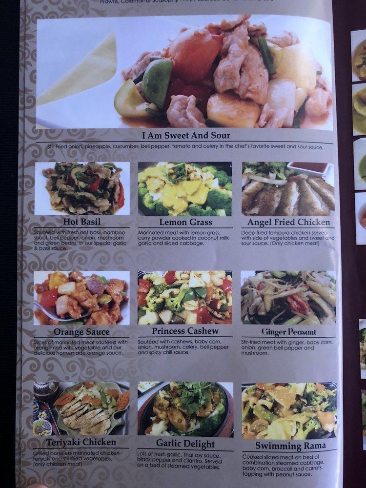 Menu at Sugar Thai Food restaurant, Ellensburg