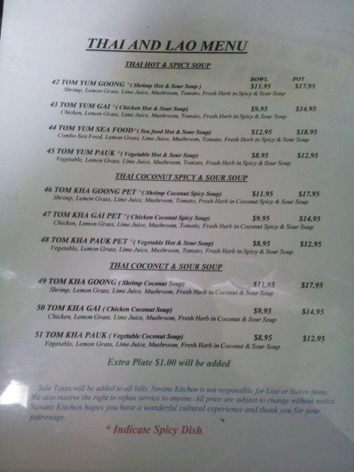 Menu At Suvans Kitchen Restaurant Lompoc   R45f Menu Suvans Kitchen 2023 01 