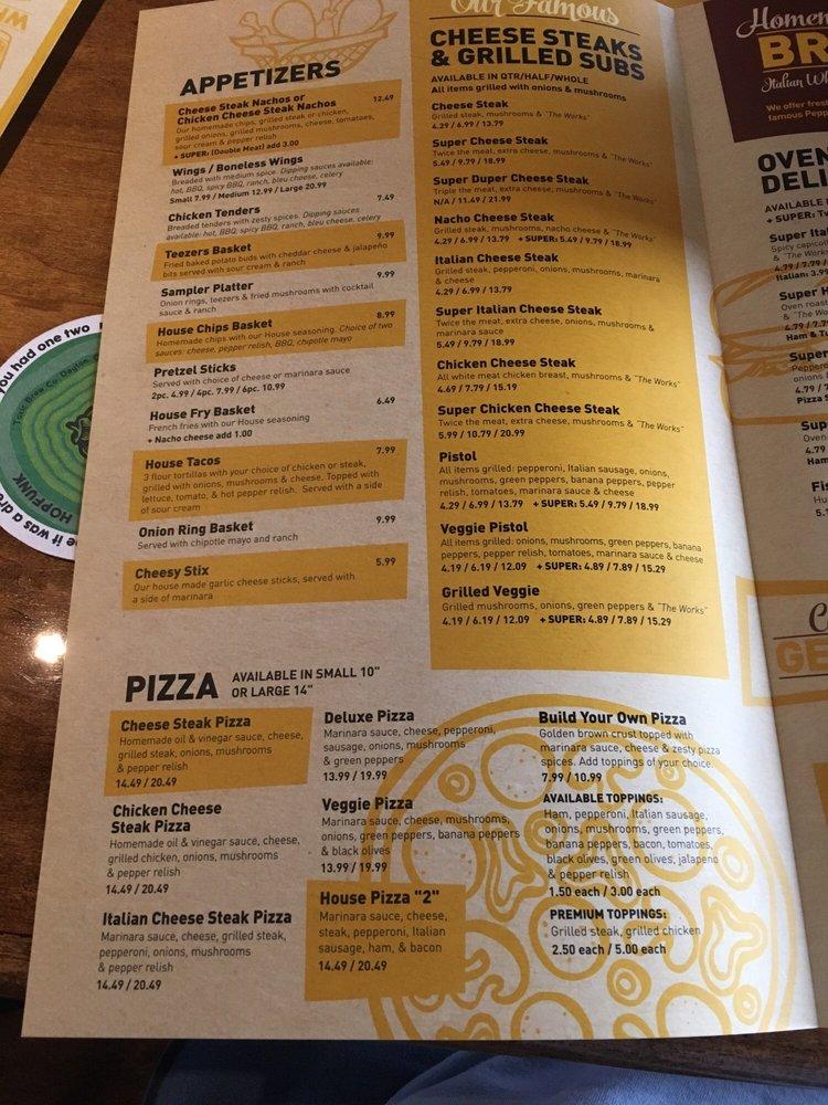 Menu at Submarine House pub & bar, Huber Heights, Taylorsville Rd