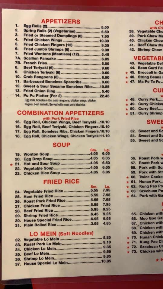 Menu at Wok & Roll restaurant, Newport