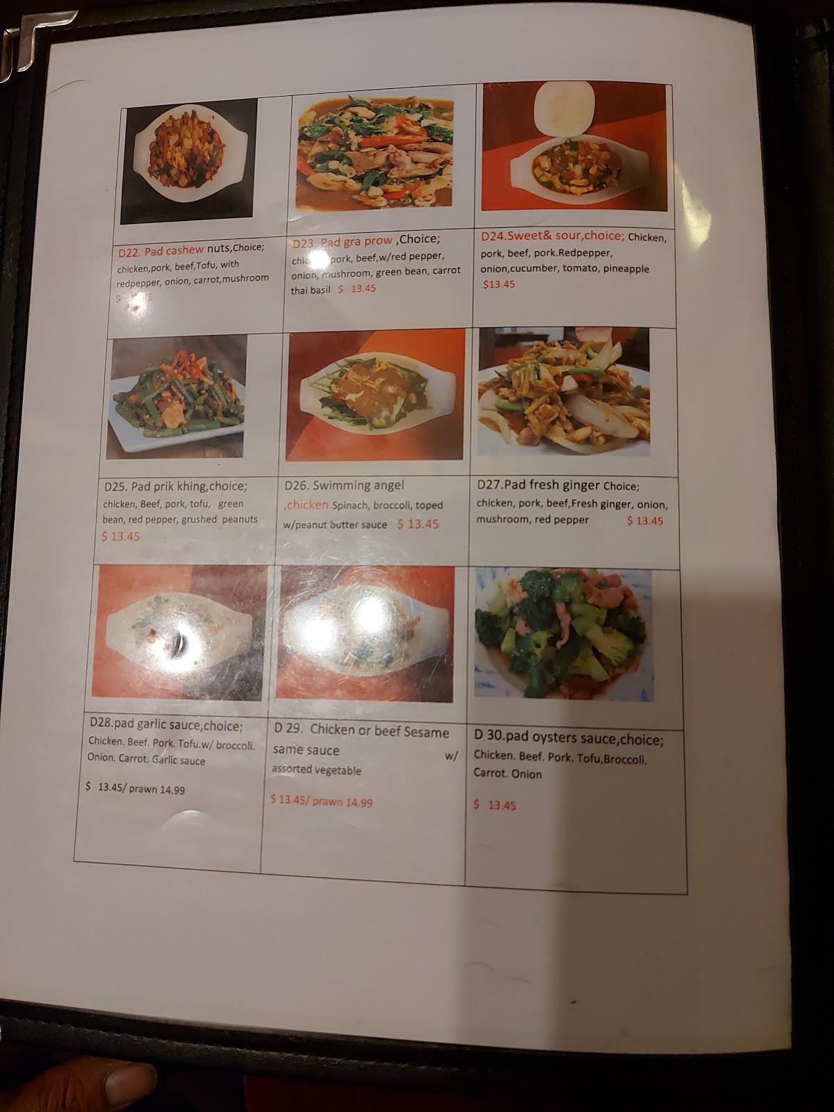 Menu at Coconut Thai Restaurant (Chilliwack), Chilliwack