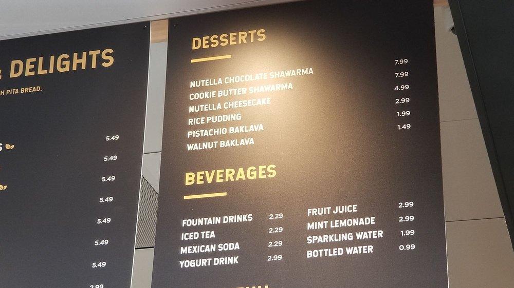Menu at Shawarma & Co restaurant, Oklahoma City