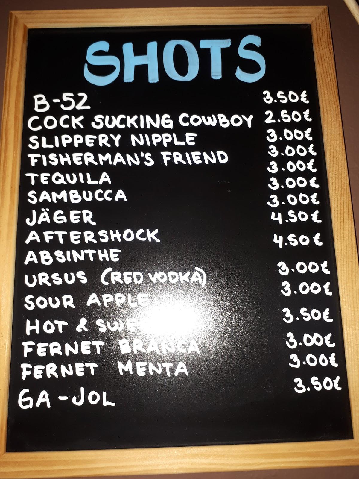 Menu at Boomerang Sports pub, Rhodes