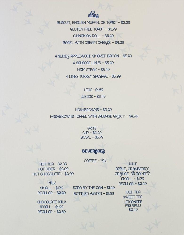 Menu at Monica's Buttermilk Kitchen restaurant, Chewelah