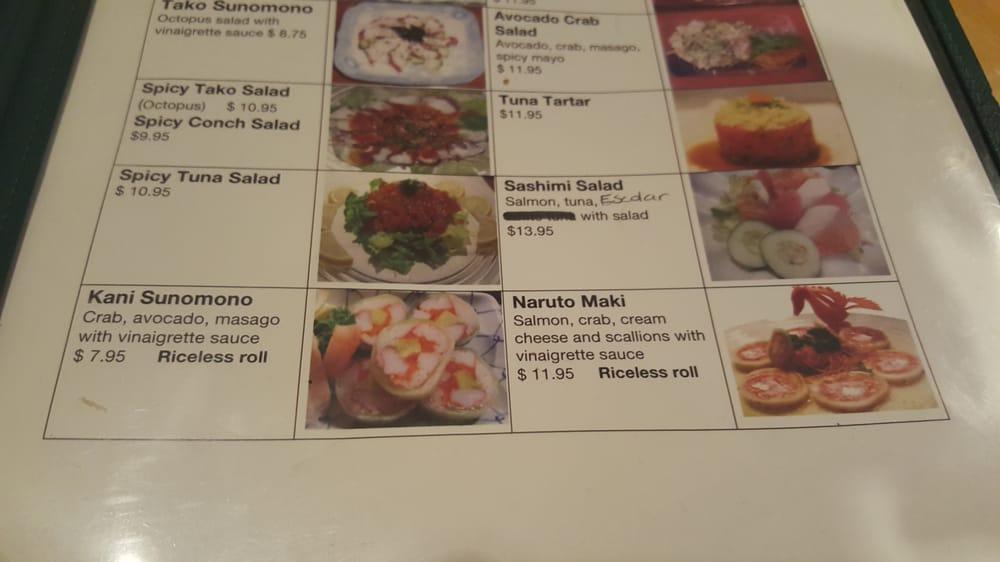 Menu at Sushi Cafe & Shilla Korean BBQ, Miami