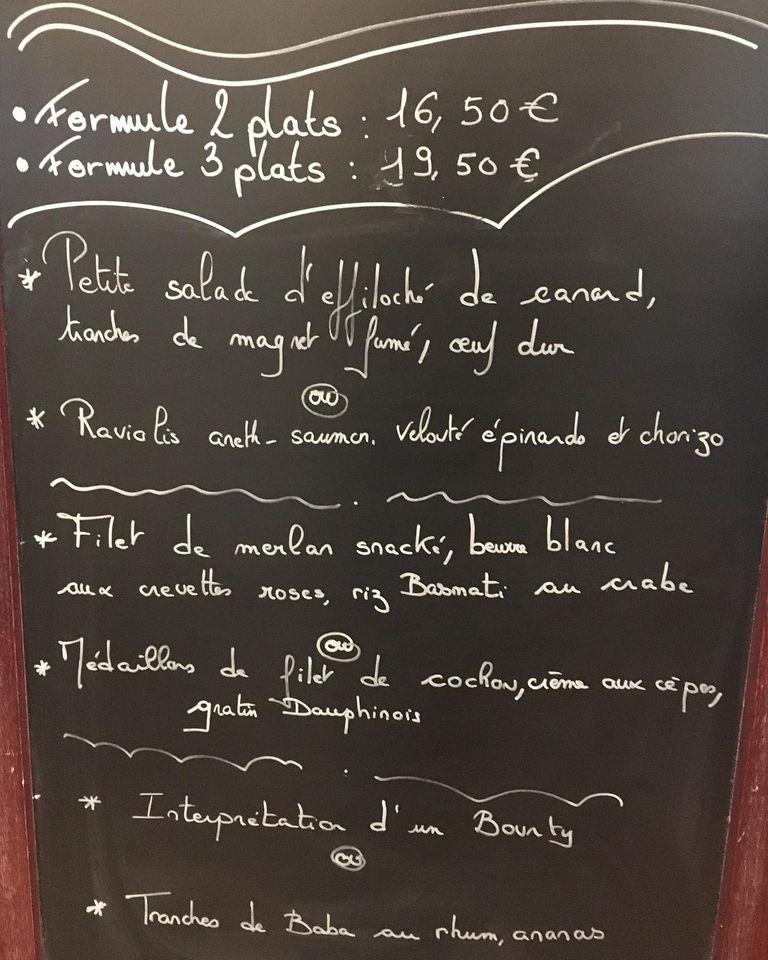 Menu at Le parcours Gourmand pub & bar, Biscarrosse