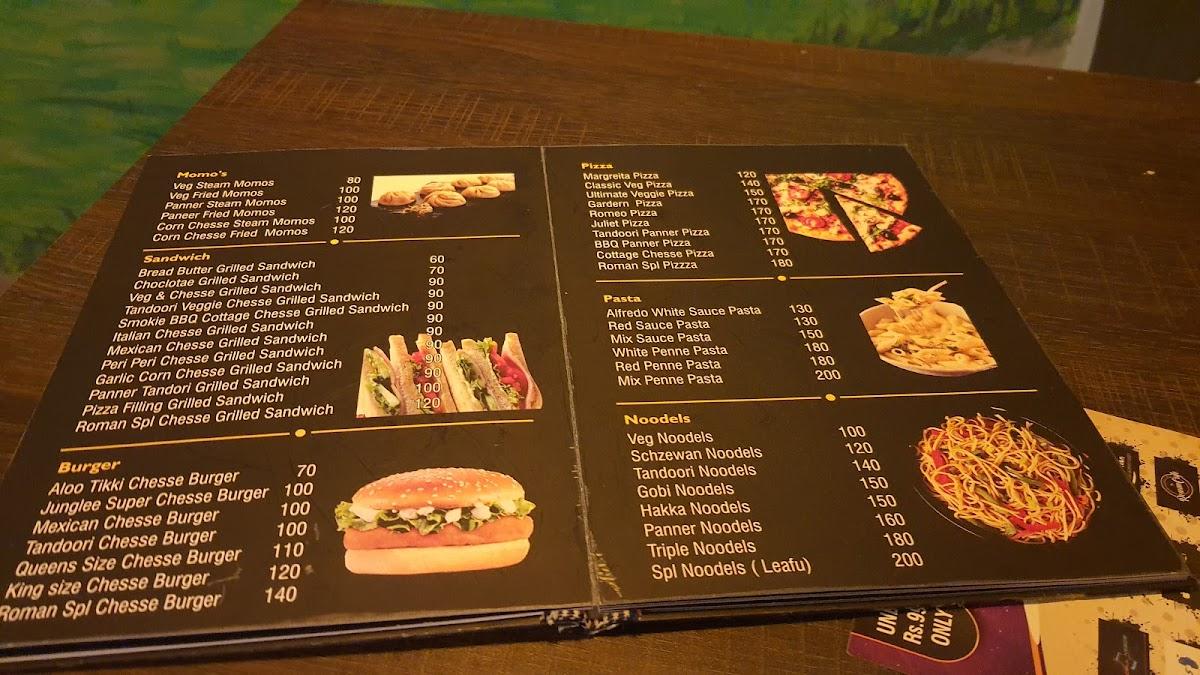 Roman cafe menu