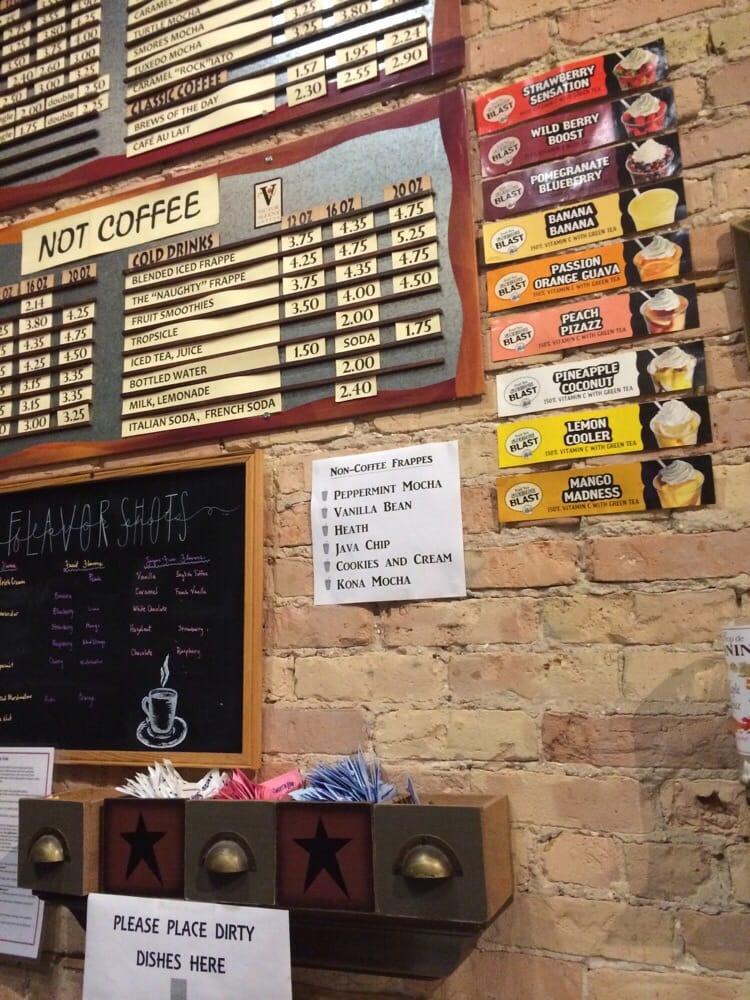 Menu at Copper Rock Coffee Company cafe, Appleton, 210 W College Ave