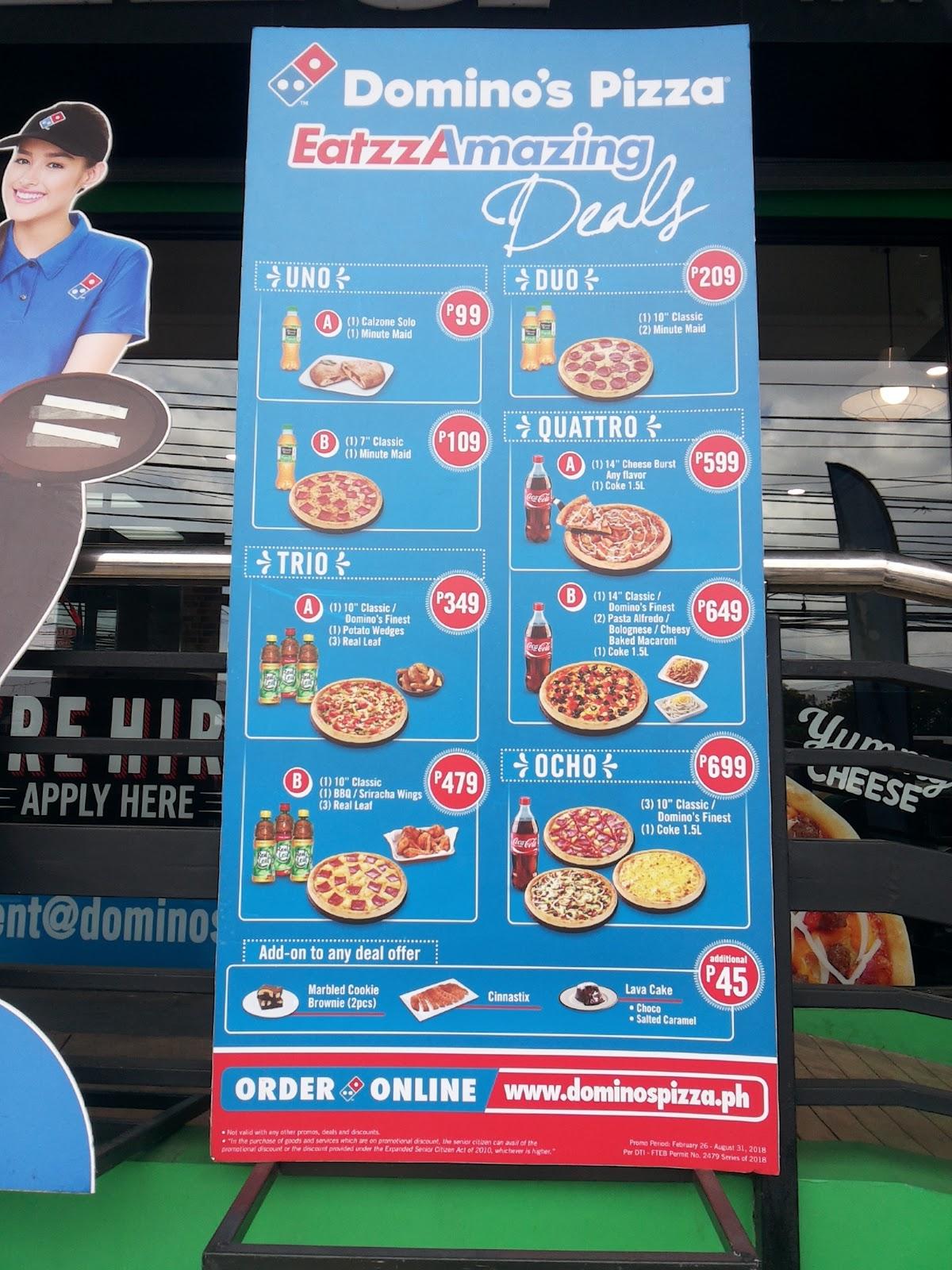 Menu at Domino's Pizza Rosario restaurant, Rosario