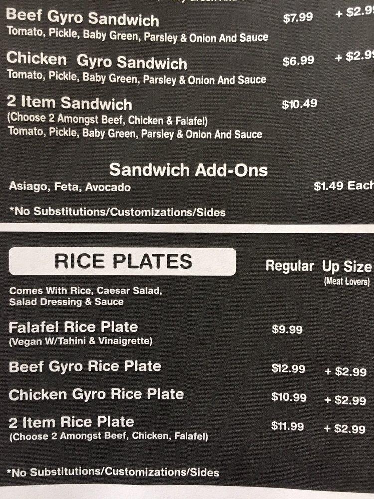 Carta del restaurante Grills & Greens, Rancho Cordova