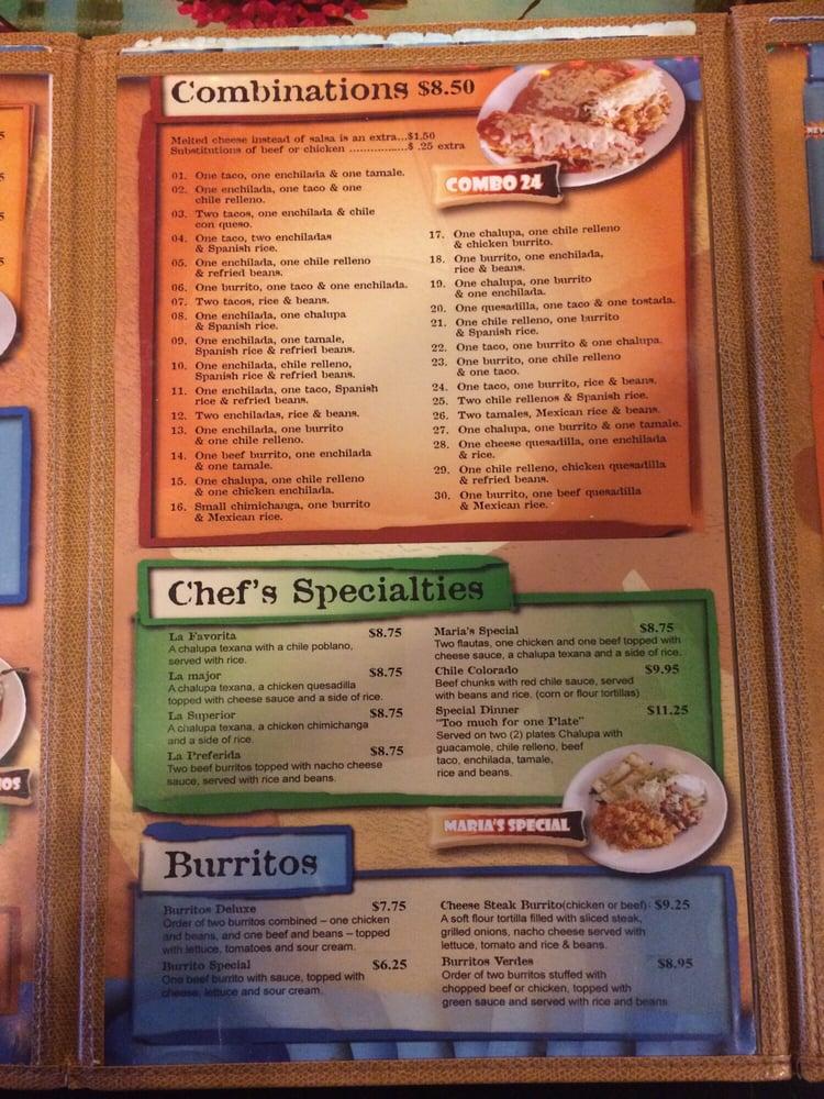 Menu at La Carreta Mexican Restaurant, St. Peters, Old Hwy 94 S