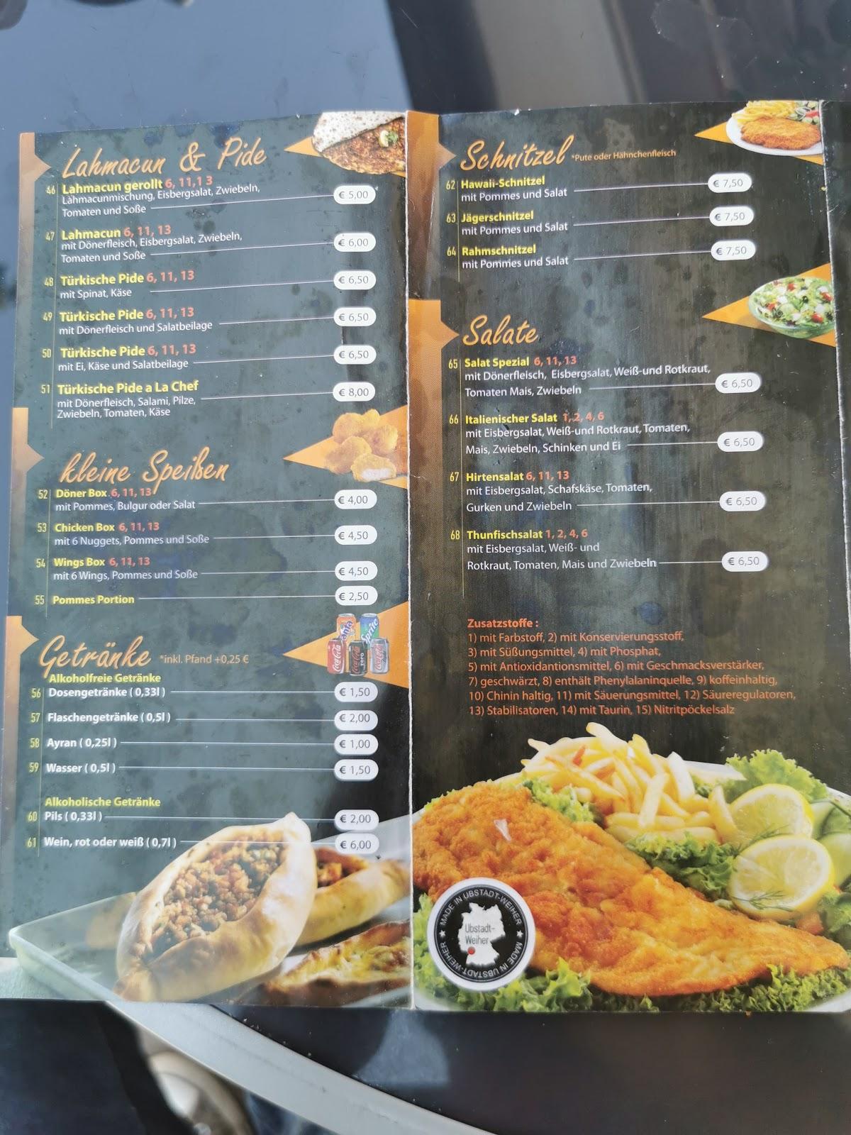 Speisekarte von Royal Pizza Kebap, UbstadtWeiher