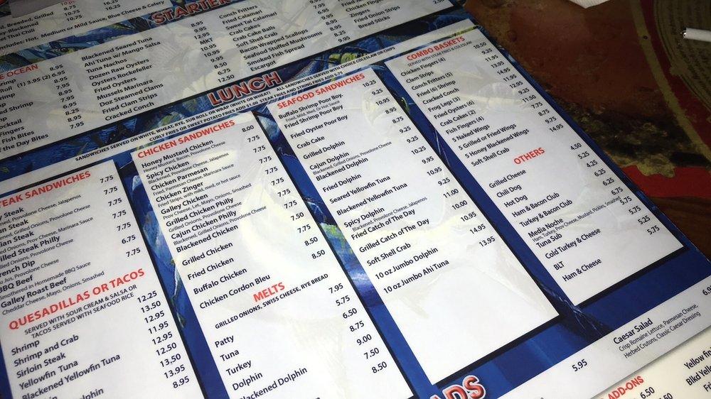 Menu at Rodbenders Raw Bar & Grill, Cutler Bay