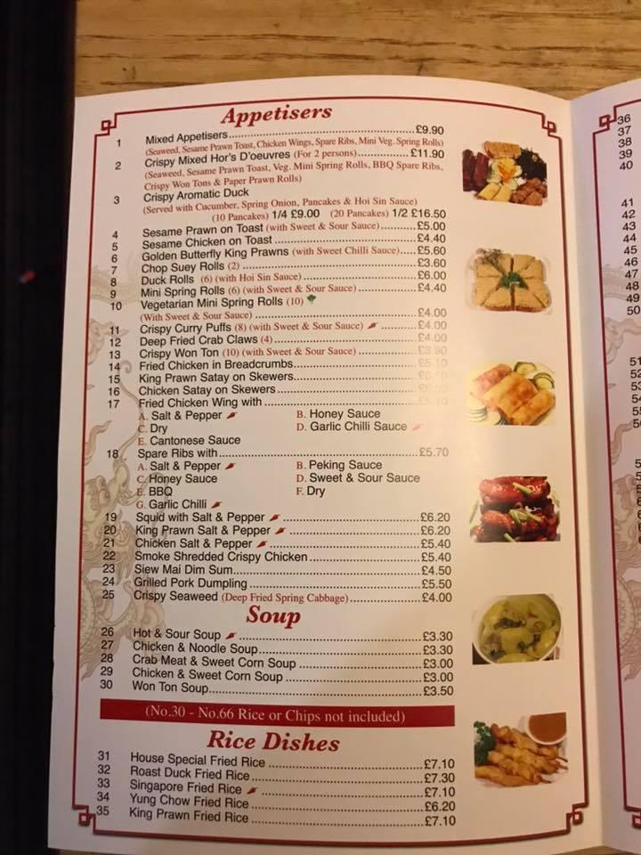 Menu at Lotus Leaf Chinese Restaurant, Birtley