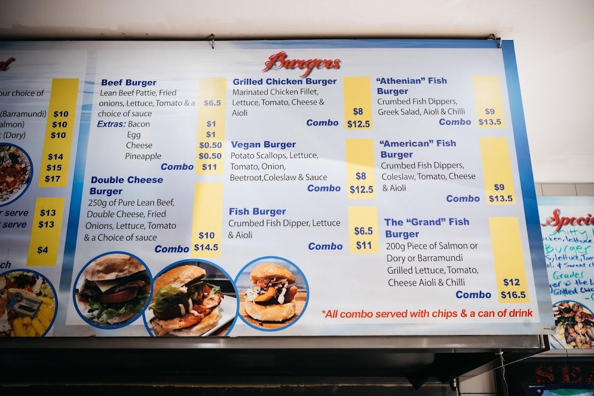 Menu at Alexandria Seafoods fast food, Alexandria, 196 Mitchell Rd
