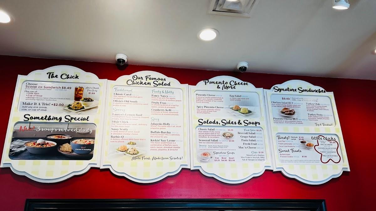 Menu At Chicken Salad Chick Restaurant Houston Louetta Rd Suite