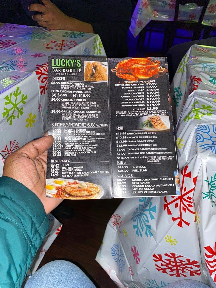 Menu at Lucky's Bar & Grille, Waldorf