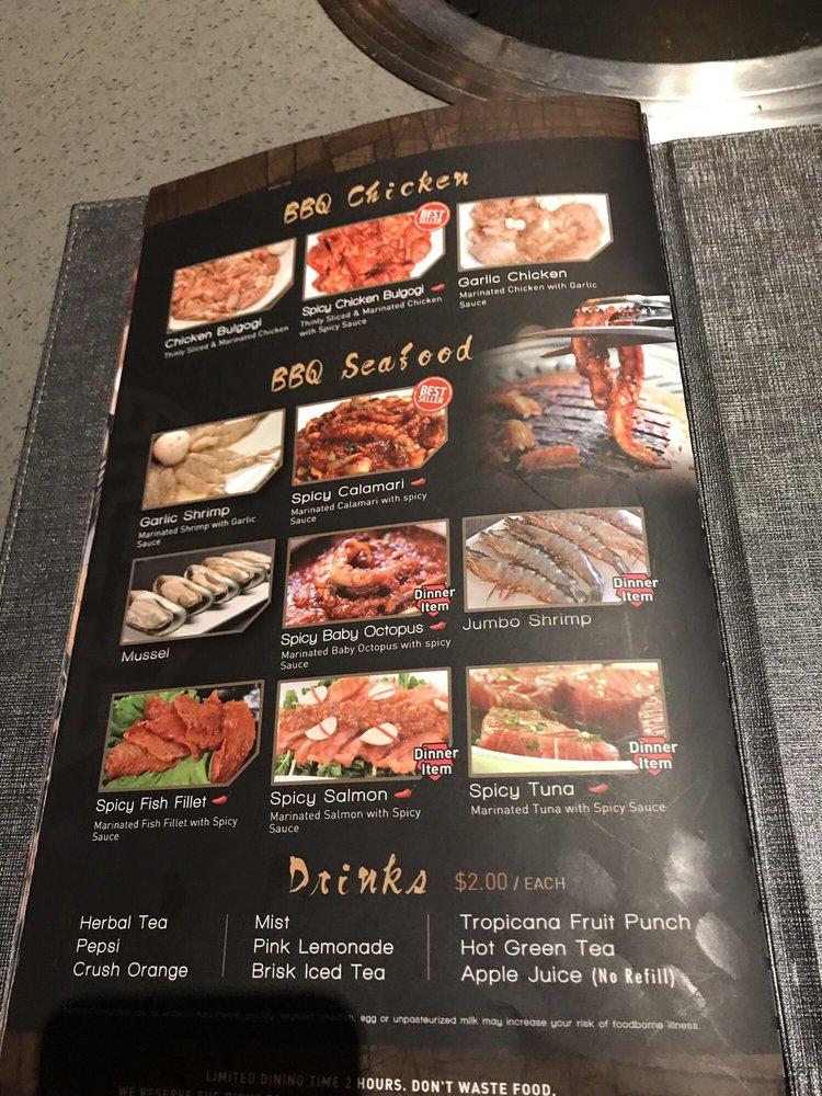 Menu At KPot Korean BBQ Hot Pot Rockville