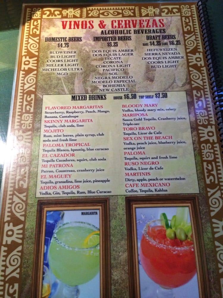 Menu at Rancho Los Magueyes restaurant, Upland, N Mountain Ave #128