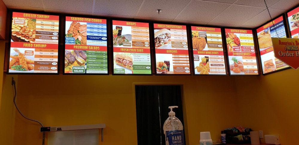 America's best wings menu