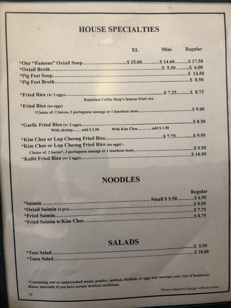 Menu At Kapiolani Coffee Shop Waimalu Restaurant Aiea 98 020 menu-at-kapiolani-coffee-shop-waimalu-restaurant-aiea-98-020