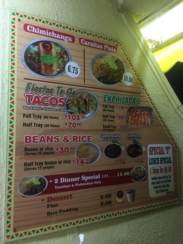 Menu at El Burrito Jr restaurant, Redondo Beach