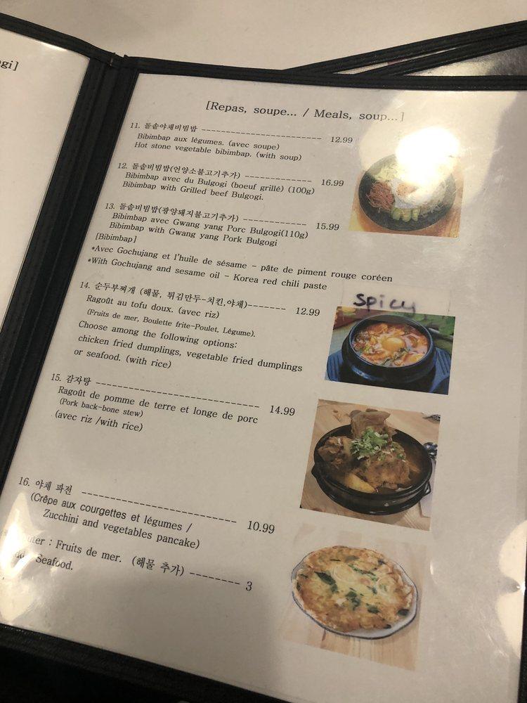 Menu at Matjip Korean BBQ & Chicken, DollardDes Ormeaux