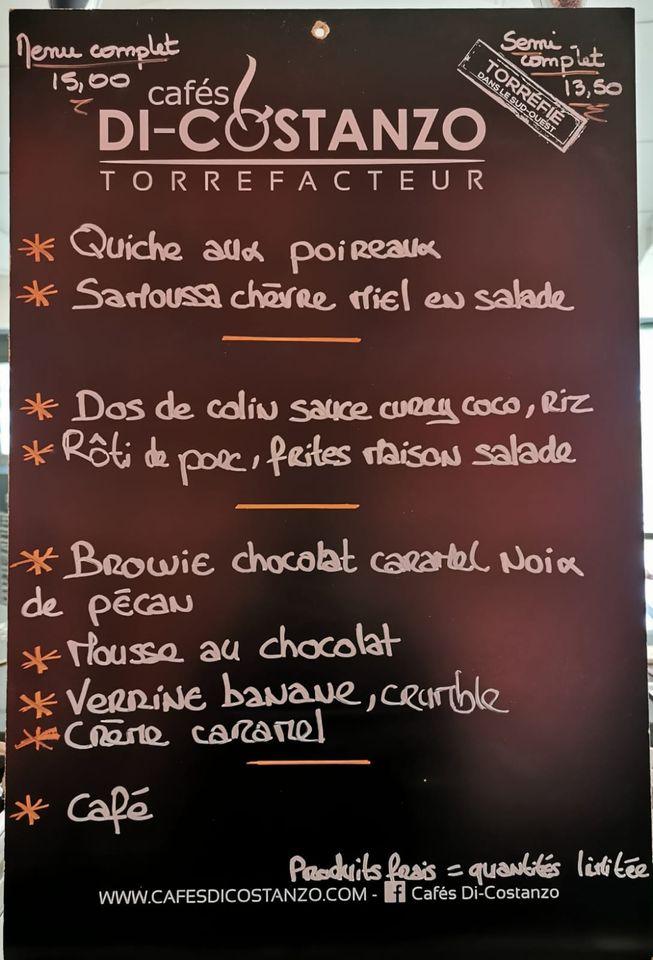 Menu At Restaurant L'instant, Soual