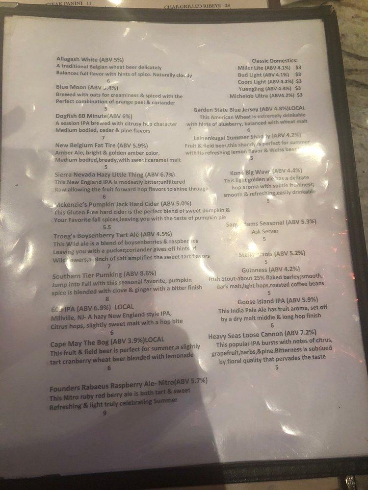 Menu at Hangtime Bar and Grille (NEW JERSEY), Galloway