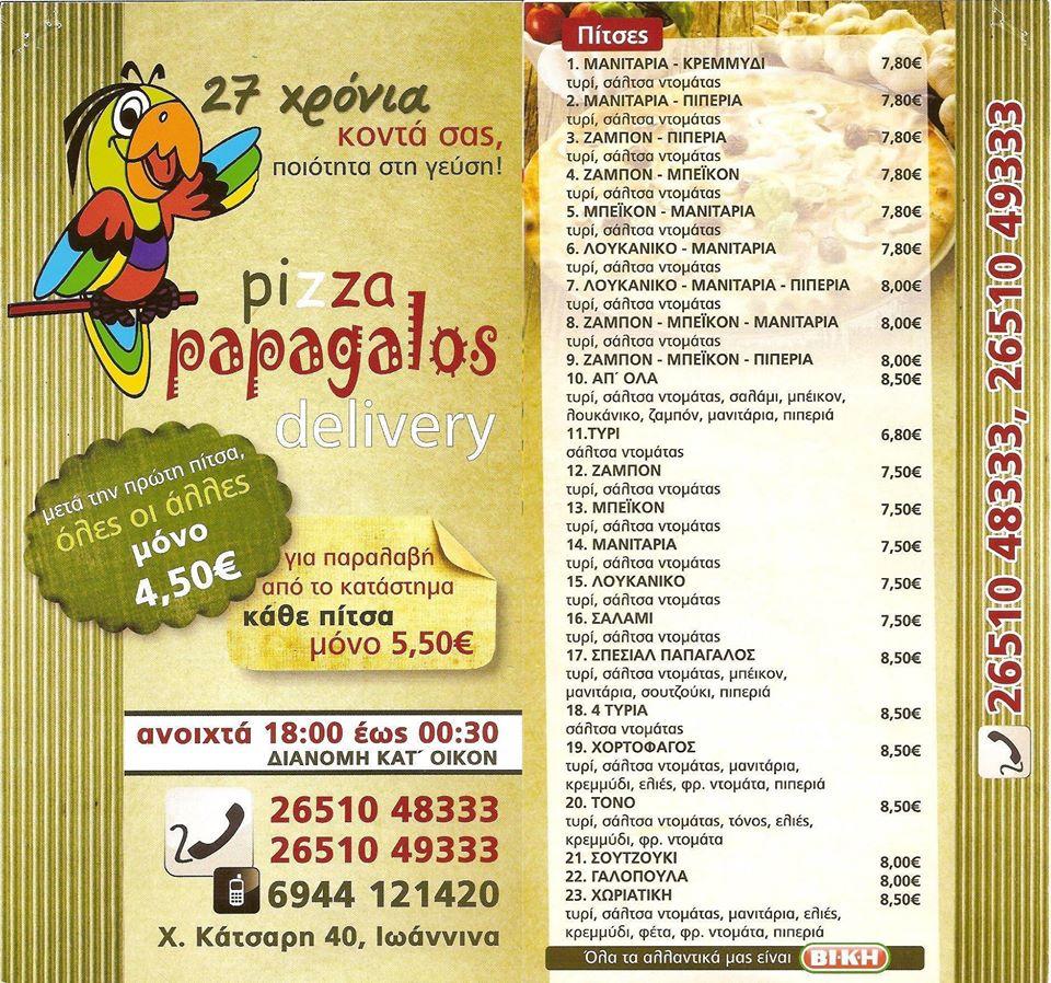 Carta de ΠΙΤΣΑ Παπαγαλος, Ioanina