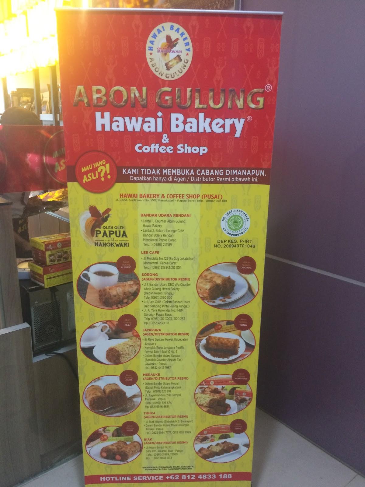 Menu at Hawai Bakery, Sorong, Komplek Ruko Mas Blok HBN