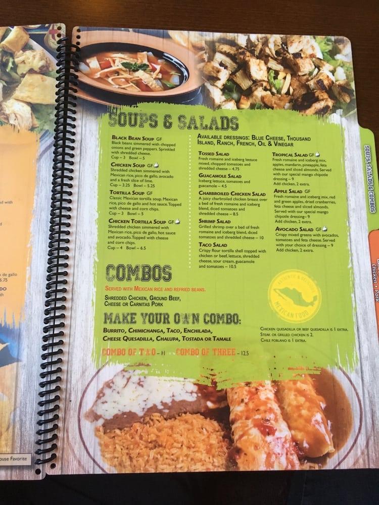 Menu at El Patron restaurant, Albany