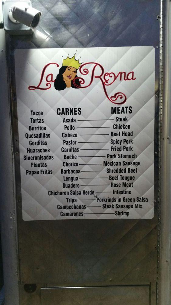 Menu at La Reyna restaurant, Tulsa, 409 E Kenosha St